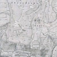 pianta ufficiale di Napoli (foglio Forte S.Elmo) del 1870