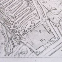 pianta 1863-70 Mun. di Napoli f. Piedigrotta - dettaglio